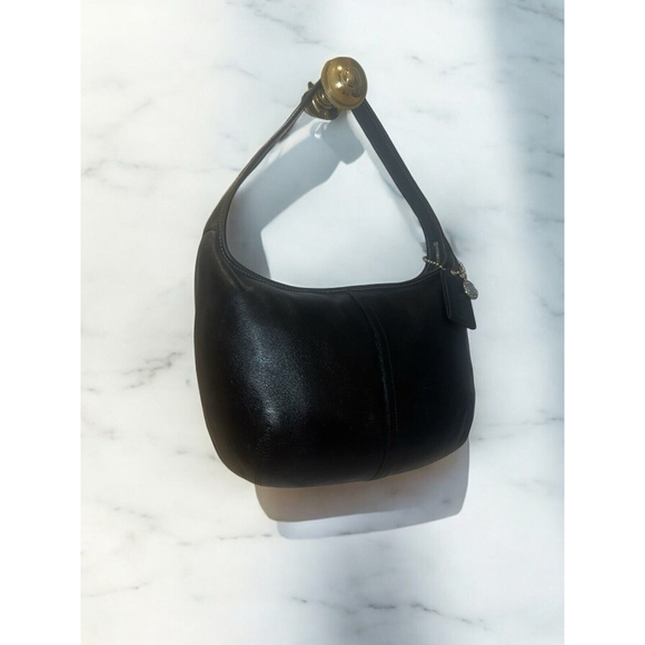 Vintage Coach Black Leather Ergo Hobo Shoulder Bag Handbag Purse 9219 - Picture 3 of 12